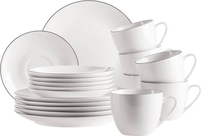MÄSER Kaffeeservice FELISE, Kaffeeservice, Porzellan (18-tlg), 6 Personen, Porzellan, Geschirr-Set, Service von MÄSER