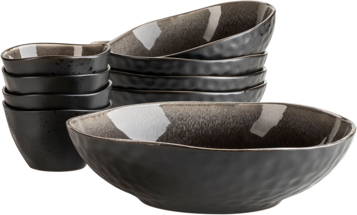 MÄSER Schale NIARA ORGANIC, Schüssel-Set, Keramik, Keramik, (9-tlg) von MÄSER