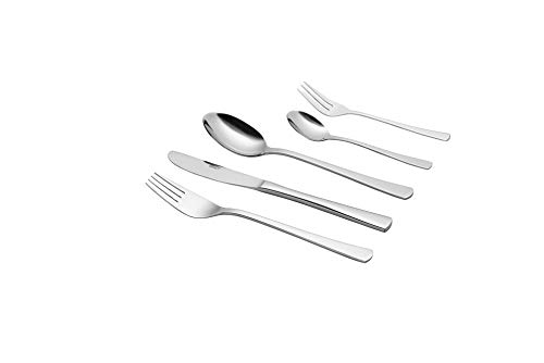 Mäser 931282 30-teilige Besteckgarnitur, Chromstal Besteck-Set für 6 Personen, Silber von MÄSER