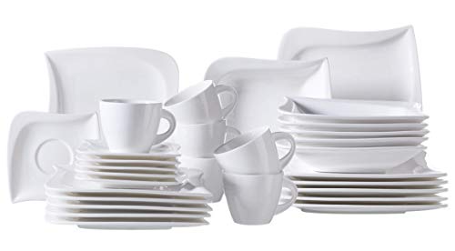 Mäser Serie La Musica, Kombiservice 30-teilig, für 6 Personen, Porzellan, weiß Mäser Serie La Musica, Kombiservice 30-teilig, für 6 Personen, Porzellan, weiß von MÄSER