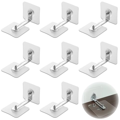 MAEXUS 8 Sätze Kippsicherung Möbel Kippsicherung für Schränke Kippsicherung ohne Bohren Möbel-Kippschutz in L-Form Möbel Wandanker zur Befestigung von Möbeln von MAEXUS
