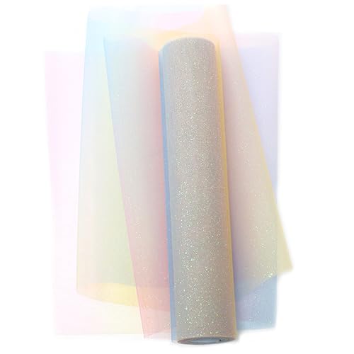 MAEXUS Tischläufer Regenbogen Glitzer 30cm, 9m Tüllstoff Regenbogen Deko Glitzertüll DIY Organza Stoff, Tischläufer für Bastelprojekte Einhorn-Partydekorationen Hochzeit MAEXUS Tischläufer Regenbogen Glitzer 30cm, 9m Tüllstoff Regenbogen Deko Glitzertüll DIY Organza Stoff, Tischläufer für Bastelprojekte Einhorn-Partydekorationen Hochzeit von MAEXUS
