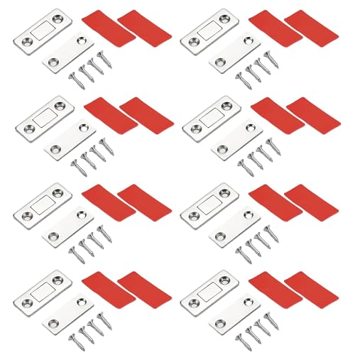 MAEXUS Türmagnet, 8 Stück Selbstklebende Magnete, Selbstklebende Türmagnete, Magnet Türschließer, Türöffner Magnetschnäpper Klebe-Magnete für Schränke Schubladen von MAEXUS
