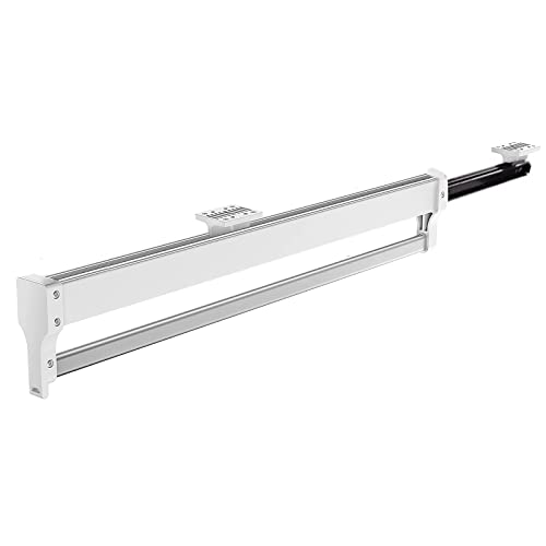 MAFAGE Ausziehbare Kleiderstange zum Herausziehen der Kleiderbügel Verstellbarer Kleiderschrank Teleskopstange Kleiderstange 547mm Weiß von MAFAGE