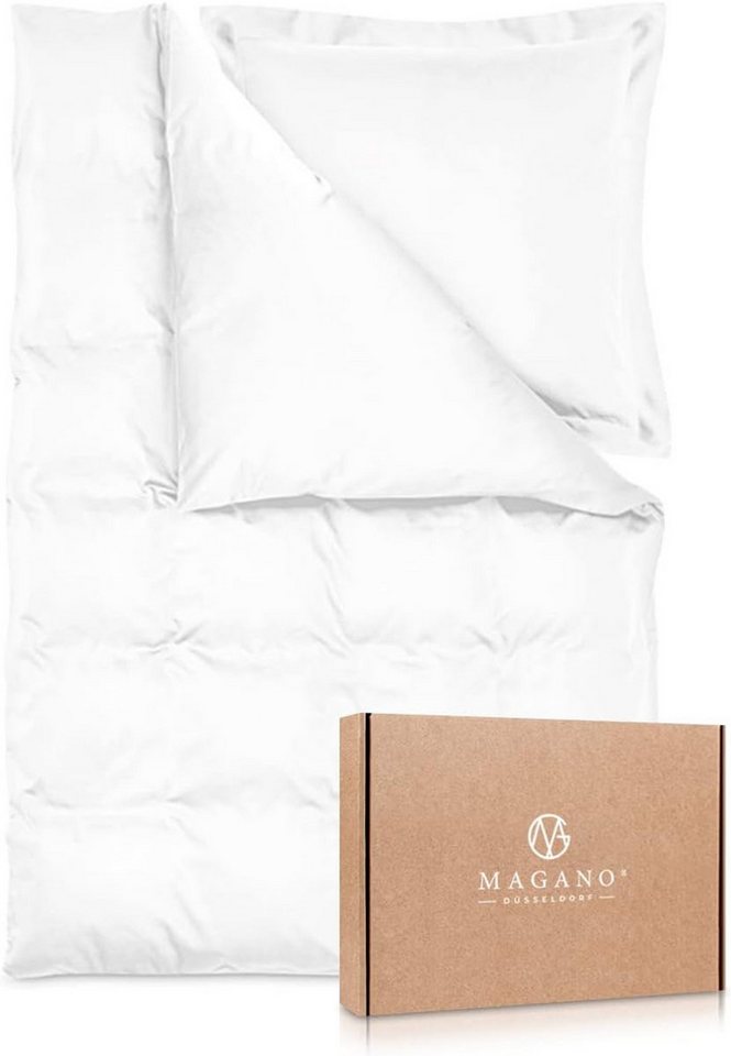 MAGANO Bettwäsche, Luxus Bambus & Baumwolle Satin, 400 TC Luxusqualität, Hypoallergen, Thermoregulierend von MAGANO