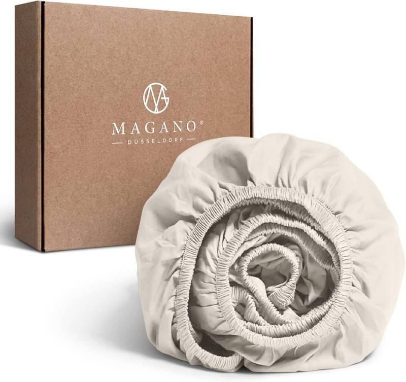 MAGANO Spannbettlaken Premium Bettlaken, Gummizug: rundum, Ultra weich, Knitterarm, Hypoallergen von MAGANO