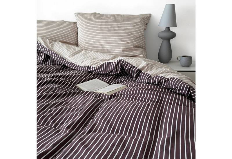 MAGANO Wendebettwäsche, Bambus & Baumwolle Satin, Luxus Bettwäsche Streifen, 400 TC Luxusqualität, Hypoallergen, Thermoregulierend MAGANO Wendebettwäsche, Bambus & Baumwolle Satin, Luxus Bettwäsche Streifen, 400 TC Luxusqualität, Hypoallergen, Thermoregulierend von MAGANO