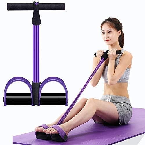 MAGAUSVZVK 6-Rohr-Spannseil, Multifunktions-Elastisches Yoga-Pedal-Puller-Widerstandsband, Naturlatex-Spannseil-Fitnessgerät, for Bauch-, Taillen-, Arm-, Bein-Stretching-Schlankheitstraining von MAGAUSVZVK