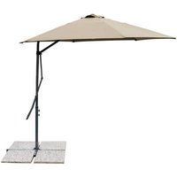 Magazzini Cosma - 2x3 Meter Gartenschirm mit winddichtem und Mantuan Proelia - BurlyWood - BurlyWood von MAGAZZINI COSMA