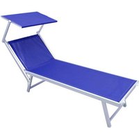 Aluminiumgarten Sonnen- und Textilene mit Ibiza -Dach - Blue - Blue von MAGAZZINI COSMA