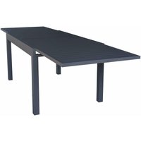 Ausziehbarer Tisch "Sardegna" aus Aluminium-Lamellen für Garten und Veranda -Extra Groß / Anthrazit von MAGAZZINI COSMA