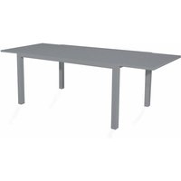 Ausziehbarer Tisch Hawaii aus Aluminium-Lamellen für Garten und Veranda -Extra Groß / Grau von MAGAZZINI COSMA