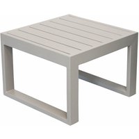 Magazzini Cosma - Couchtisch 'Cubo' für Außen- und Gartenliege 45 cm aus Aluminium -Taurteltaube von MAGAZZINI COSMA