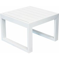 Magazzini Cosma - Couchtisch 'Cubo' für Außen- und Gartenliege 45 cm aus Aluminium -Weiß von MAGAZZINI COSMA