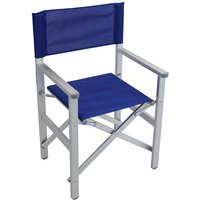 Klappbarer Regiestuhl Sessel Stuhl aus Aluminium Mod. Siena blau von MAGAZZINI COSMA