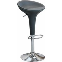 Magazzini Cosma - Schwenkernhocker mit Stahlbasis und Sitzung in Jake Eco -Leder - Grey von MAGAZZINI COSMA