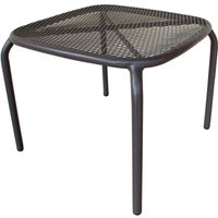 Magazzini Cosma - Niedrige Tabelle 40x40 cm gestapelter Garten mit Stahlkonstruktion lokal - Black von MAGAZZINI COSMA