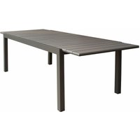 Pental ausziehbarer Tisch aus Aluminium und Polywood-Lamellen für den Außenbereich 180/240x100 cm -Taupe / Tisch von MAGAZZINI COSMA