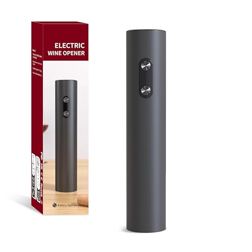 MAGDEN Elektrischer Korkenzieher, Batteriebetriebener Weinflaschenöffner, Kabelloser automatischer Flaschenöffner, Ein-Klick-Taste, Geschenk für Weinliebhaber, Schwarz von MAGDEN