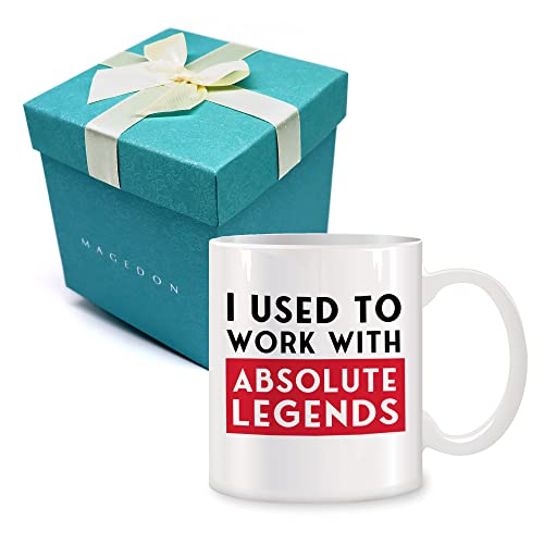 MAGEDON Tasse mit Aufschrift "I Used to Work with Absolute Legends", lustiges Ruhestandsgeschenk, neuer Job für Arbeitsboss oder Kollegen, Geschenke für Kollegen, Abschiedskollegen MAGEDON Tasse mit Aufschrift "I Used to Work with Absolute Legends", lustiges Ruhestandsgeschenk, neuer Job für Arbeitsboss oder Kollegen, Geschenke für Kollegen, Abschiedskollegen von MAGEDON