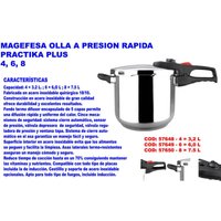 Practika Plus Schnellkochtopf 6 Liter - Magefesa Practika Plus Schnellkochtopf 6 Liter - Magefesa von MAGEFESA