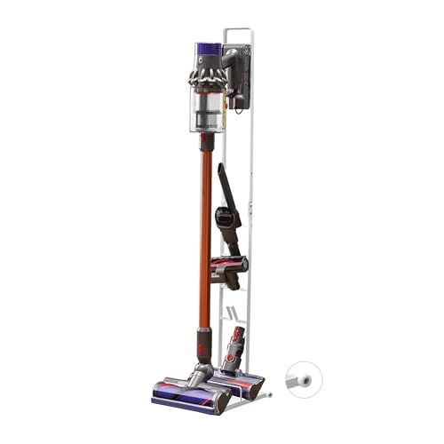 Staubsaugerhalter kompatibel mit Dyson V15 V12 V11 V10 V8 V7 V6 - DC45/ DC35/ DC58/ DC59/ DC62/ DC74- Bodenaufbewahrungs-Organizer mit Rädern ohne Bohren der Wand. von MAGIC SELECT