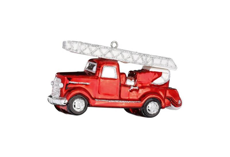 MAGIC by Inge Christbaumschmuck, Christbaumschmuck Glas Feuerwehrauto 6cm rot von MAGIC by Inge