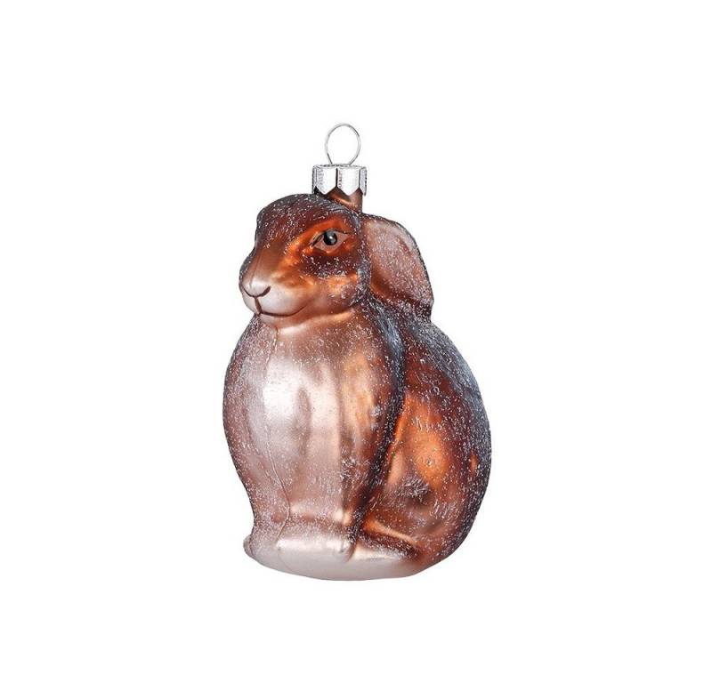 MAGIC by Inge Christbaumschmuck, Christbaumschmuck Hase Glas 9cm Braun von MAGIC by Inge