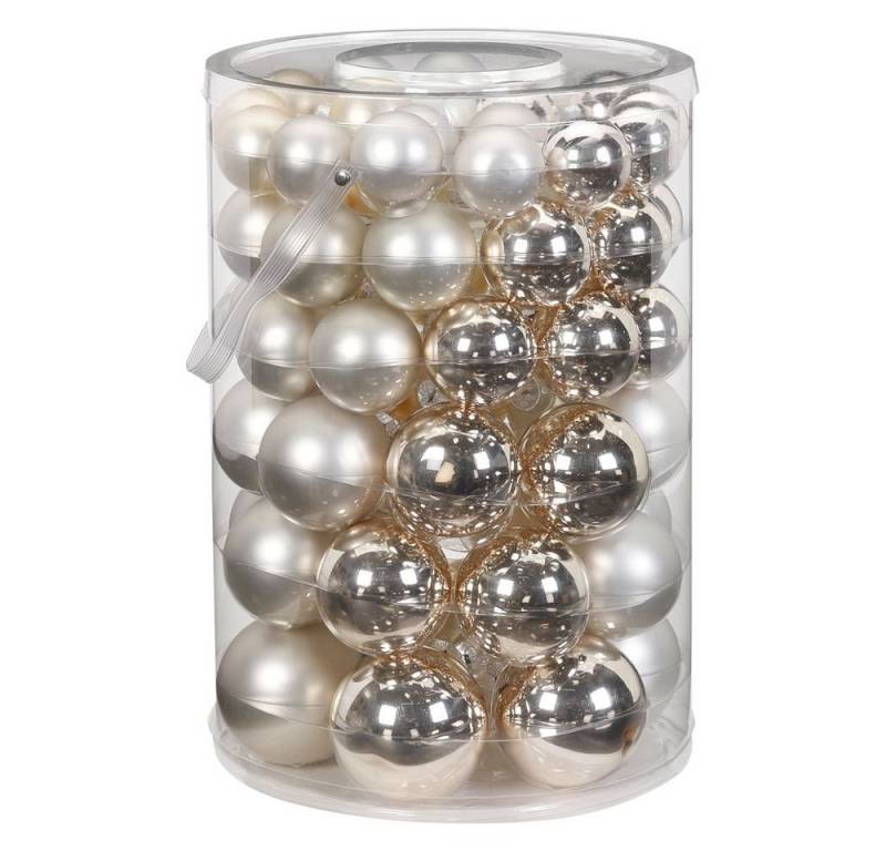 MAGIC by Inge Christbaumschmuck, Weihnachtskugeln Mix Glas, 60er Set von MAGIC by Inge