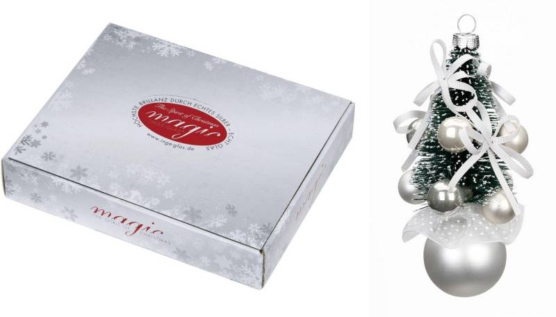 MAGIC by Inge Christbaumschmuck Frosty Silver (3-tlg), Bäumchen von MAGIC by Inge
