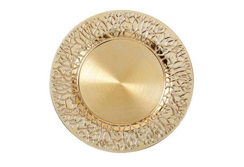 MAGIC by Inge Dekoteller, Dekoteller 33cm Kunststoff Zweige - Gold metallic von MAGIC by Inge