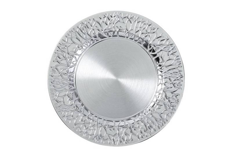 MAGIC by Inge Dekoteller, Dekoteller 33cm Kunststoff Zweige - Silber metallic von MAGIC by Inge