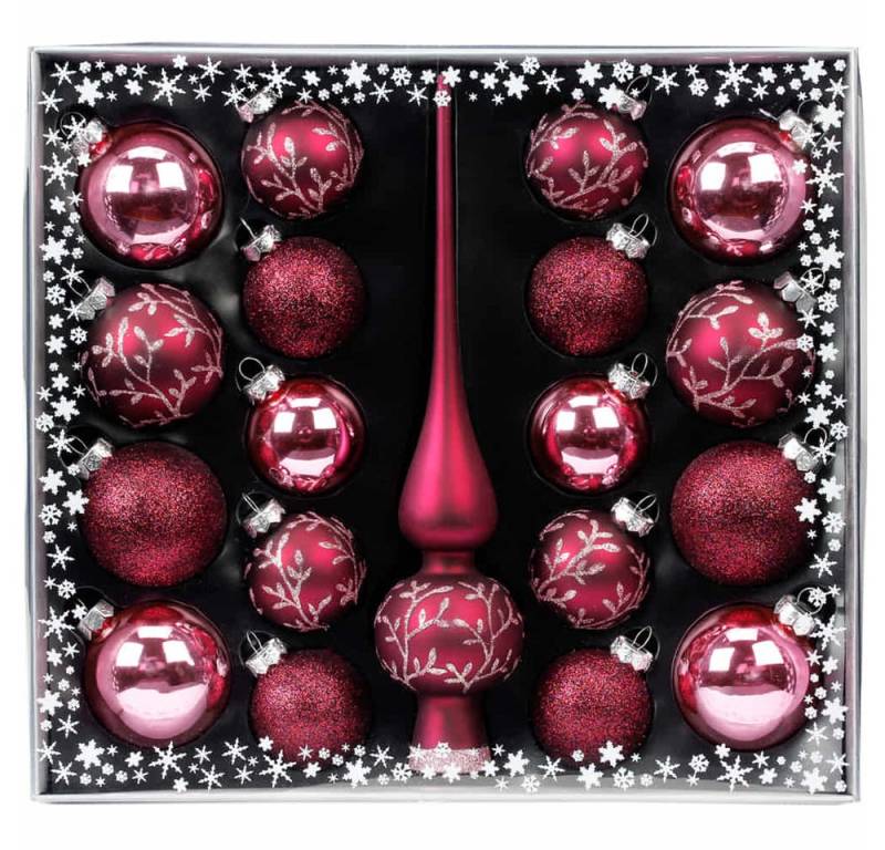 MAGIC by Inge Weihnachtsbaumkugel Kugelsortiment mit Spitze 19 Stk Berry Kiss MAGIC by Inge Weihnachtsbaumkugel Kugelsortiment mit Spitze 19 Stk Berry Kiss von MAGIC by Inge
