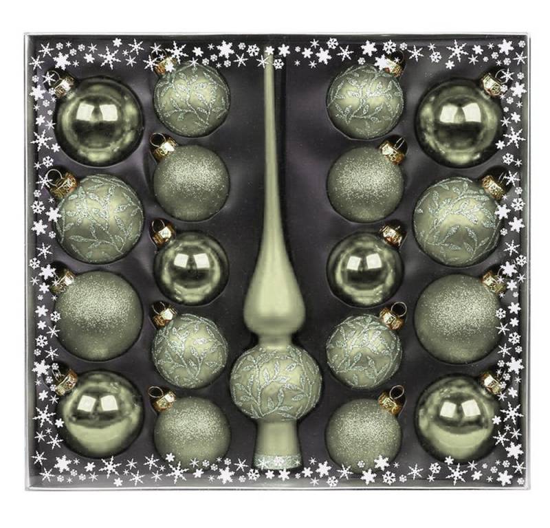 MAGIC by Inge Weihnachtsbaumkugel Kugelsortiment mit Spitze 19 Stk Mild Sage MAGIC by Inge Weihnachtsbaumkugel Kugelsortiment mit Spitze 19 Stk Mild Sage von MAGIC by Inge