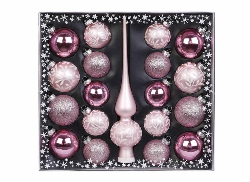 MAGIC by Inge Weihnachtsbaumkugel Kugelsortiment mit Spitze 19 Stk Noble Rose MAGIC by Inge Weihnachtsbaumkugel Kugelsortiment mit Spitze 19 Stk Noble Rose von MAGIC by Inge
