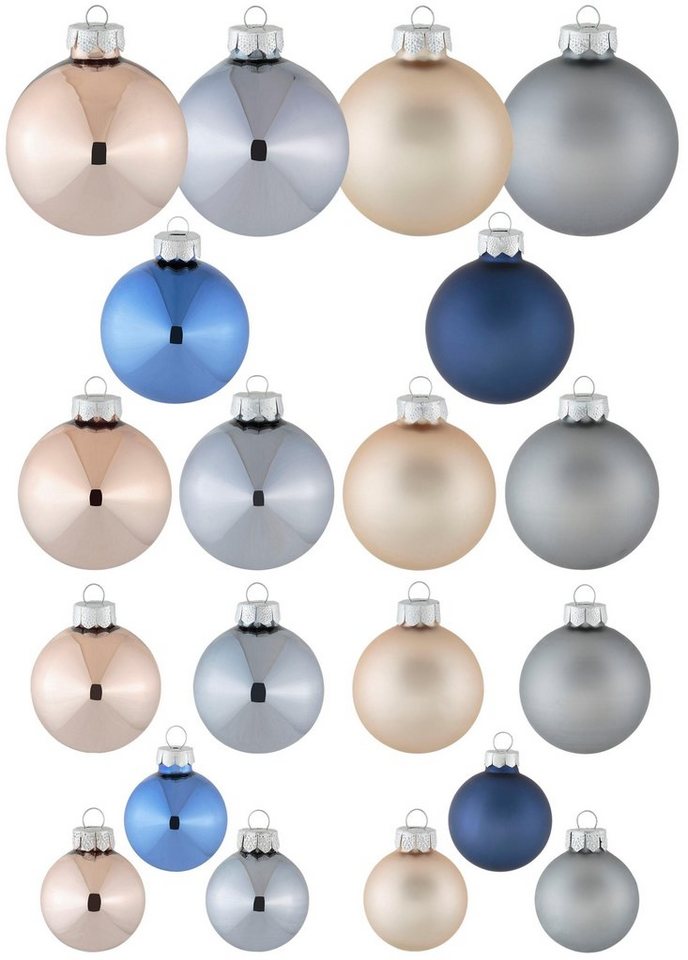 MAGIC by Inge Weihnachtsbaumkugel Real and Calm, Weihnachtsdeko, Christbaumschmuck (50 St), Christbaumkugeln aus Glas von MAGIC by Inge