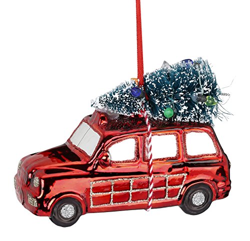 Christbaumschmuck Weihnachtsschmuck Weihnachtskugeln Baumkugeln Baumschmuck Christbaumkugeln Deko Weihnachten Motive/Farbe: Tannen Express 12cm von Magic