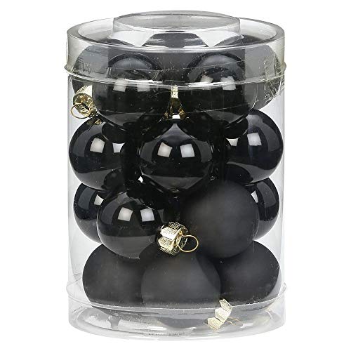 Baumkugel Glas 3cm Ebony Black 20 Christbaumkugeln in einer Box von MAGIC