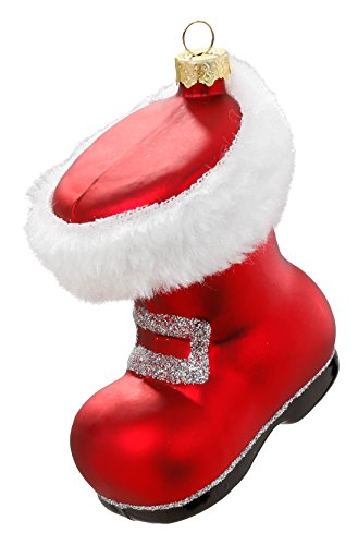 MAGIC Weihnachtskugeln Christbaumschmuck Glas Santas Stiefel 9cm von MAGIC