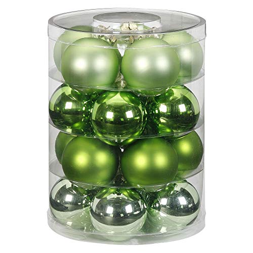 MAGIC Weihnachtskugeln Glas 6cm 20 STK. Christbaumkugeln Farbe: Sparkling Nature - grün hellgrün von Magic The Gathering