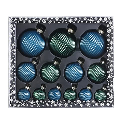 Weihnachtskugeln Glas 4-8cm 13er Set Christbaumkugeln Brilliant Nightfall von Magic The Gathering