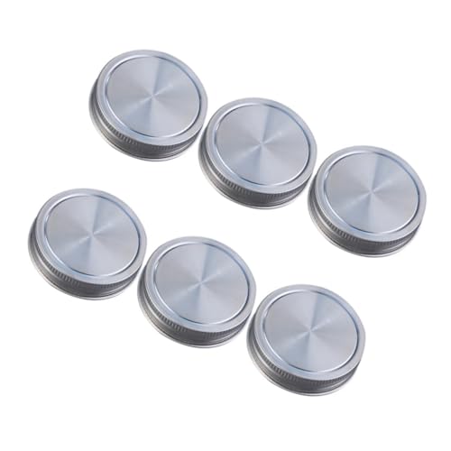 MAGICLULU 1 7stk Schraubdeckel Ersatz Dosendeckel Metall Jar Ersatzdeckel Einmachgläser Schraubdeckel Jar Deckel Wide Mouth Ersatzdeckel Rostfreier Stahl Haushalt von MAGICLULU