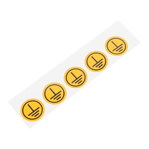 MAGICLULU 1 Blatt Warnaufkleber Erdung Vorsicht starr reflektierend Symbol Erde Warnlabel Boden Aufkleber elektrischer Aufkleber elektrische Aufkleber pp synthetisches Papier Gelb von MAGICLULU