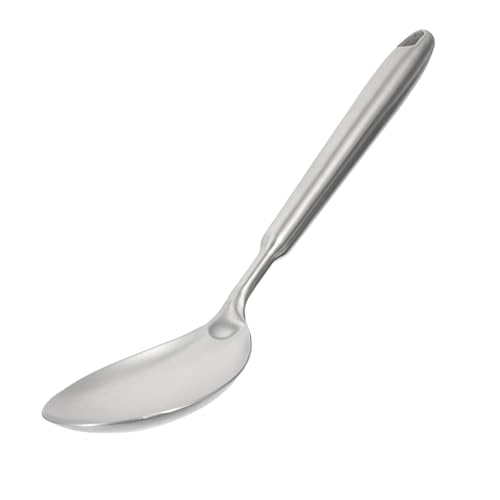 MAGICLULU 1 PC Edelstahllöffel Kochlöffel Sieb Besteck Verstellbarer Messlöffel Dicker Kochlöffel Suppensieb Löffel Ölsieb Gold Küchenutensilien Topfsieb Pasta Silber von MAGICLULU