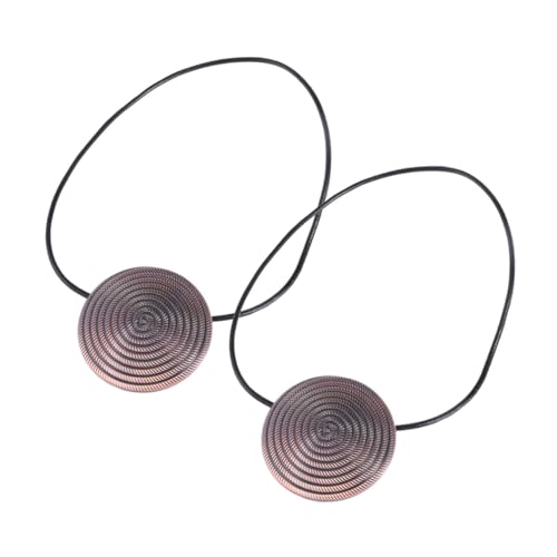 MAGICLULU 1Paar Magnetische Vorhang Raffhalter aus Metall Eleganter Vorhangverschluss für Wohnzimmer Schlafzimmer Küche Kupferrot Praktische und Dekorative Lösung ohne Bohren von MAGICLULU