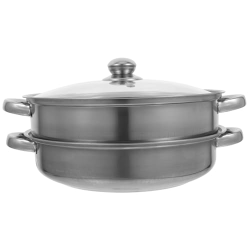 MAGICLULU 1 Satz Doppelter Dampfgarer aus Dampfgarer für Lebensmittel Hitzebeständig Einfach zu Reinigen Geeignet für Reiskocher und Dampfer Lagig Silberfarben MAGICLULU 1 Satz Doppelter Dampfgarer aus Dampfgarer für Lebensmittel Hitzebeständig Einfach zu Reinigen Geeignet für Reiskocher und Dampfer Lagig Silberfarben von MAGICLULU