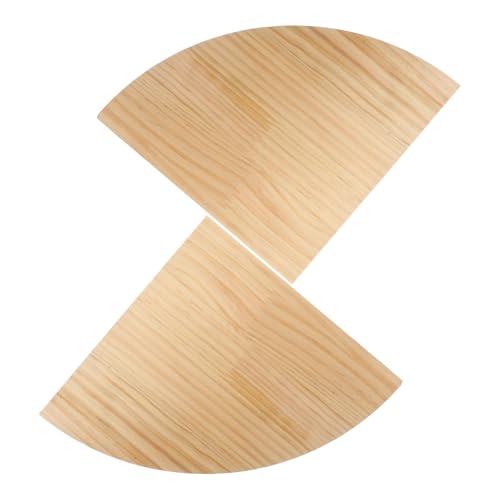 MAGICLULU 1 Satz Dreieckiges Eckregale An Der Wand Montiert Regale Zur Aufbewahrung An Der Wand Montiert Wandmontierte Regale Gestell Zur Wandmontage Eckwandregal Holz von MAGICLULU