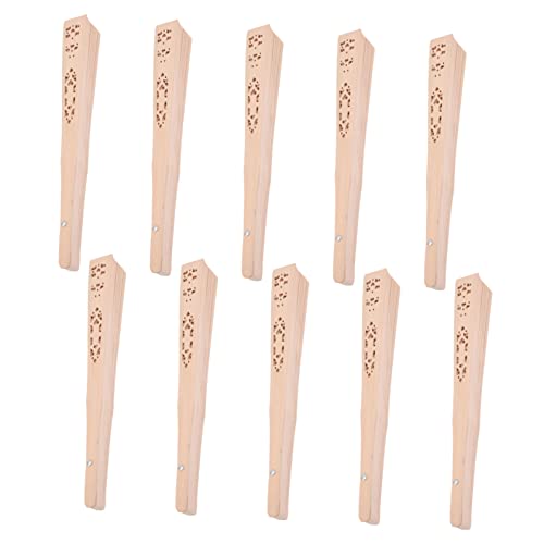 MAGICLULU Elegantes Handfächer-Set Aus Holz – 10-teiliges Set Mit Dekorativen Gastgeschenken Für Hochzeiten Bühnenshow-fächer Ausgehöhlte Handfächer Für Frauen MAGICLULU Elegantes Handfächer-Set Aus Holz – 10-teiliges Set Mit Dekorativen Gastgeschenken Für Hochzeiten Bühnenshow-fächer Ausgehöhlte Handfächer Für Frauen von MAGICLULU