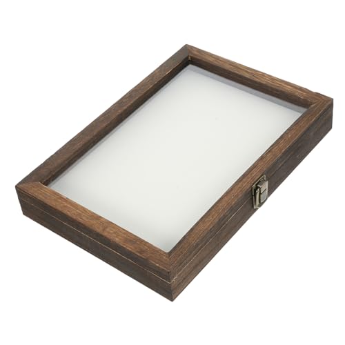 MAGICLULU Insekten-Specimen Box Aus Holz Mit Deckel Vintage Vitrine Für Trockenblumen Und Insekten Wanddeko Und Aufbewahrungskasten von MAGICLULU