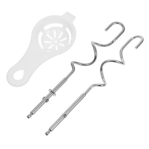 MAGICLULU 1 Satz Knethaken aus Handmixer Zubehör mit Rührbesen Eitrenner für Effektives Leicht zu Reinigen Kompatibel mit Meisten Handmixern von MAGICLULU